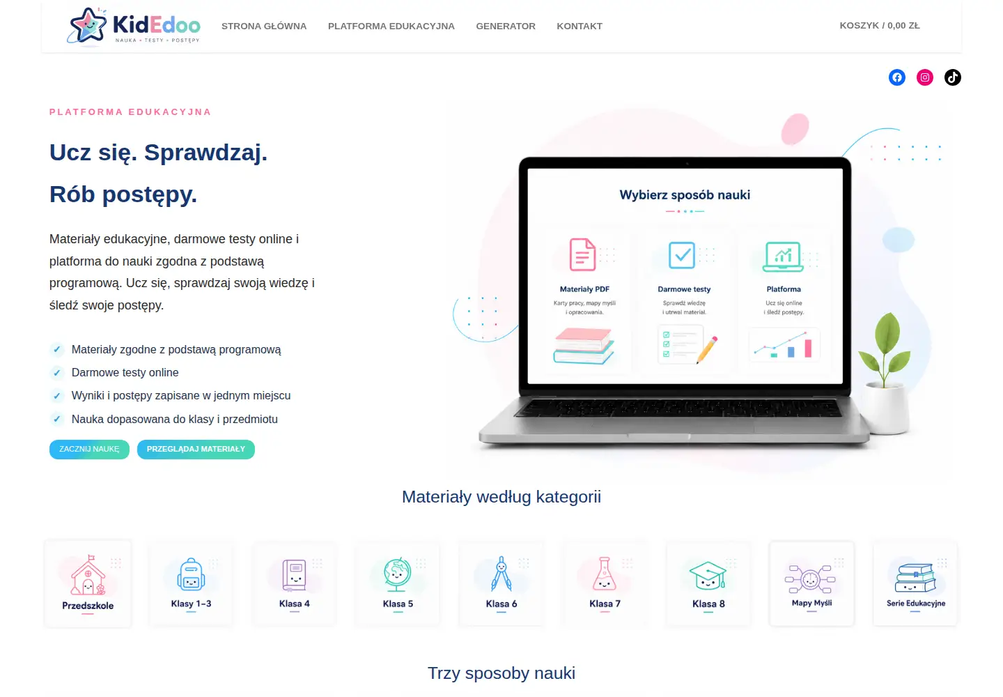 Captured homepage of kidedoo.com in the current scan