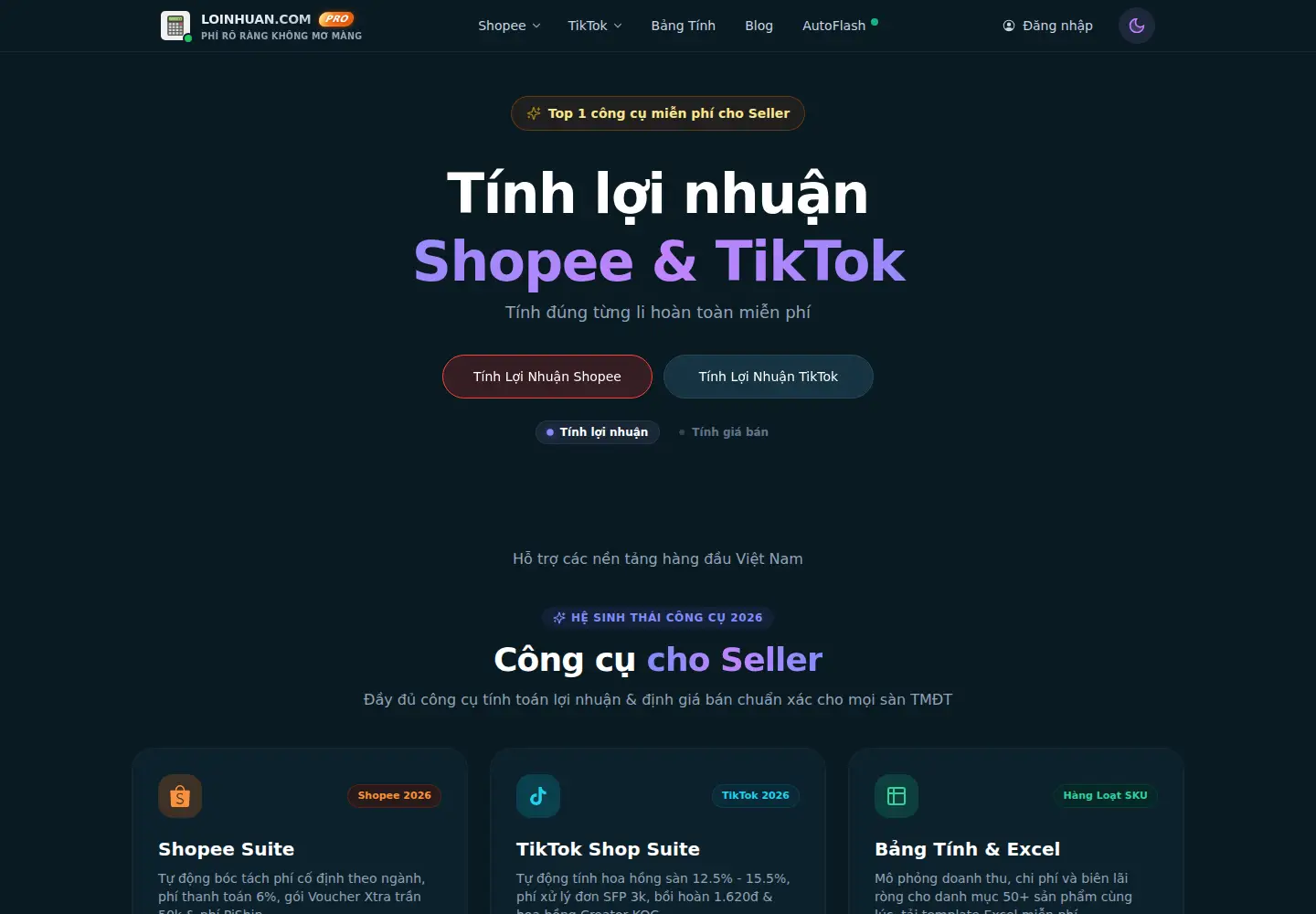 Screenshot of loinhuan.com