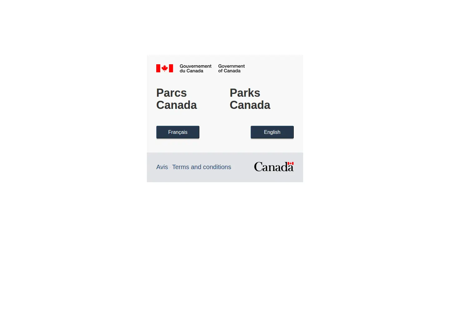 Screenshot of pc.gc.ca