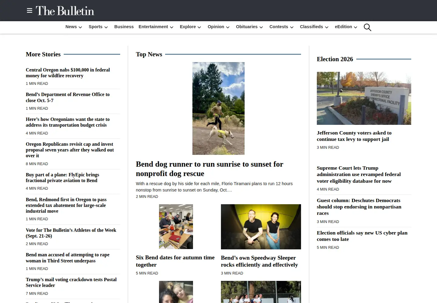 Screenshot of bendbulletin.com