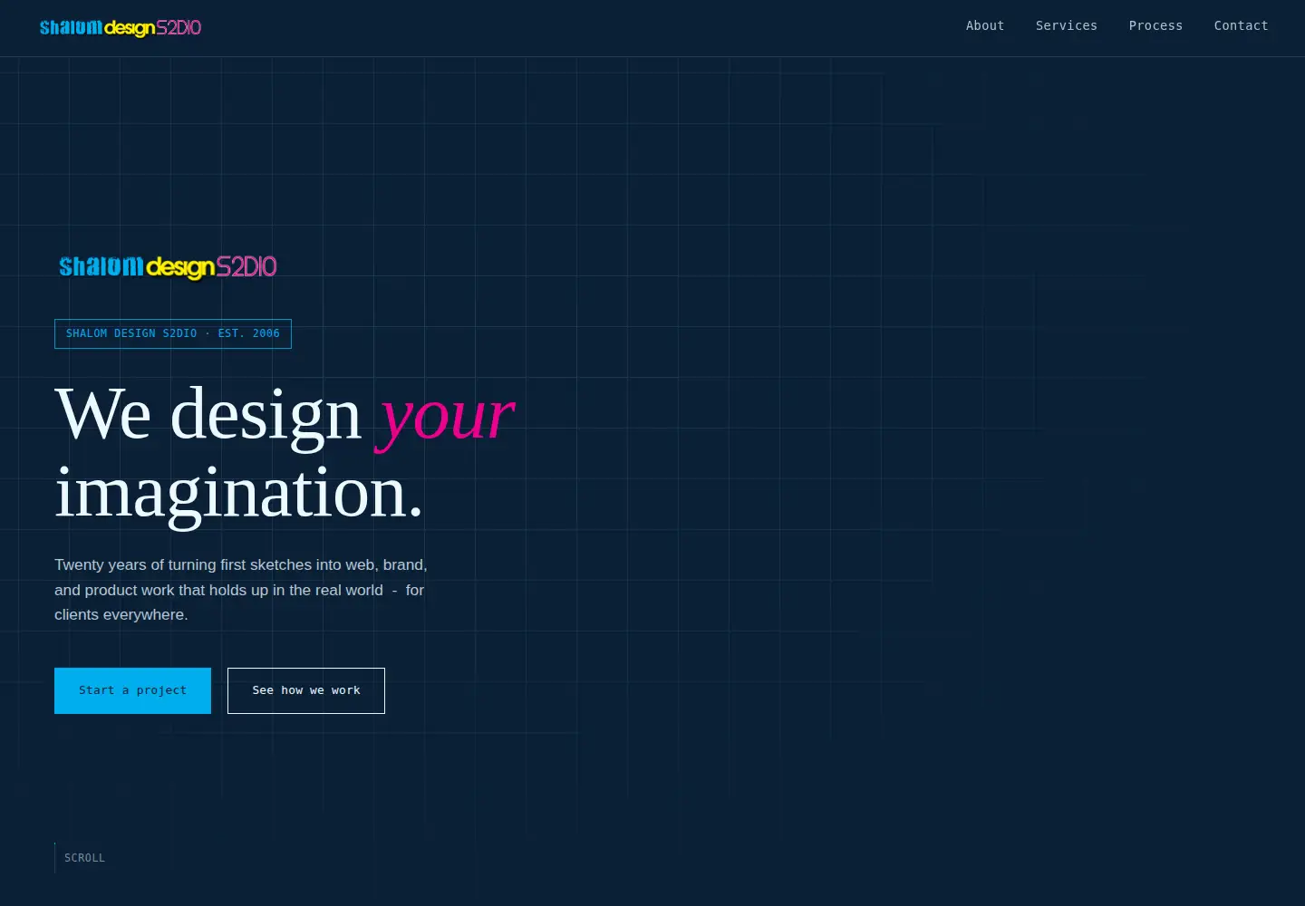 Screenshot of shalomdesigns2dio.com