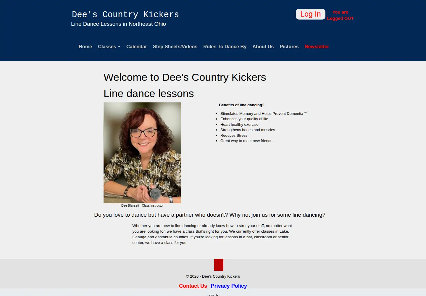 Captured homepage of udancers.com in the current scan