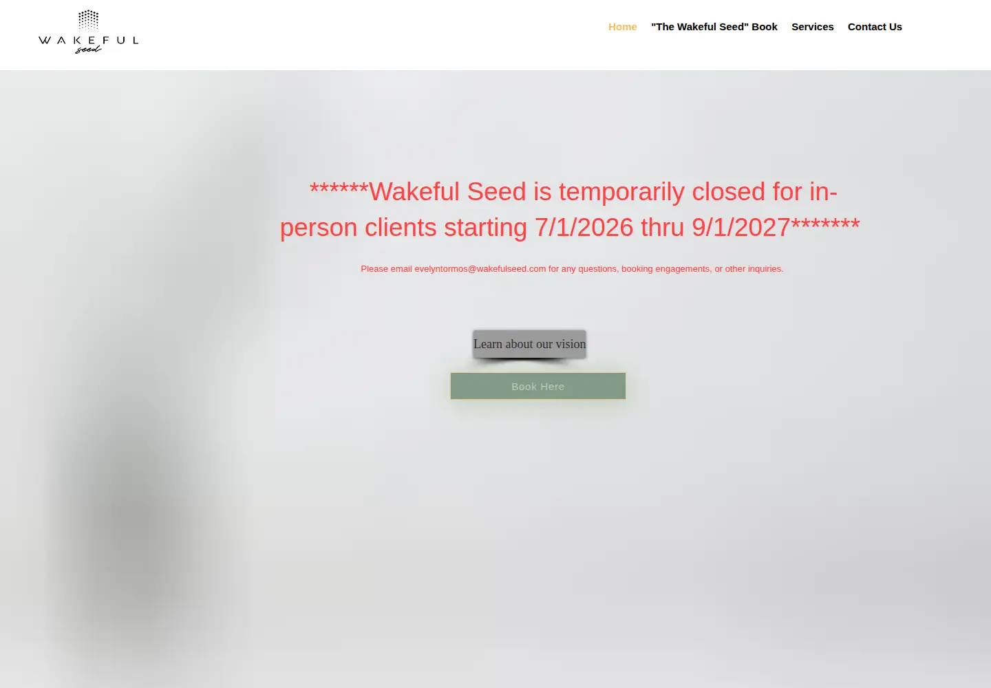 Screenshot of wakefulseed.com