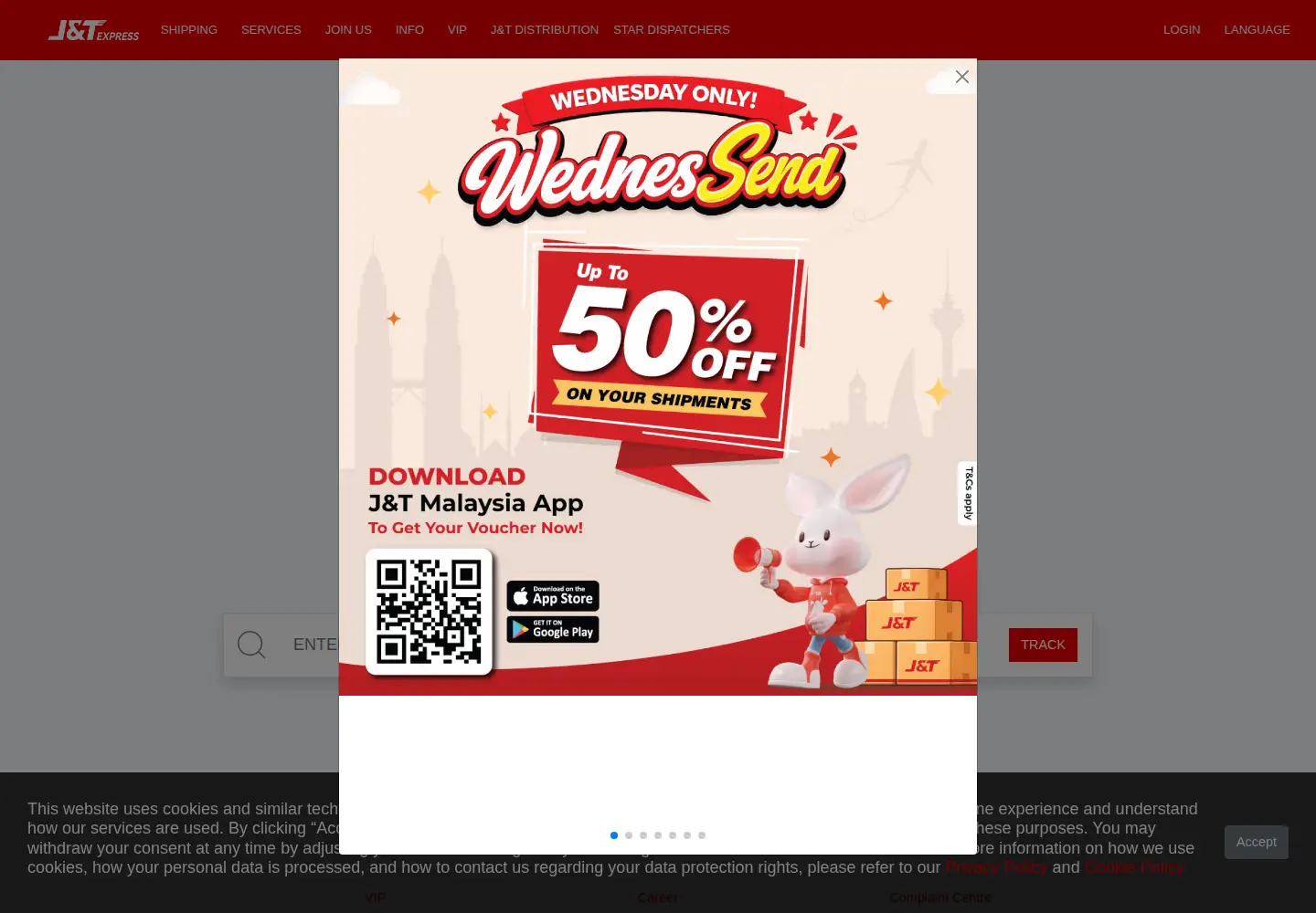 Screenshot of jtexpress.my