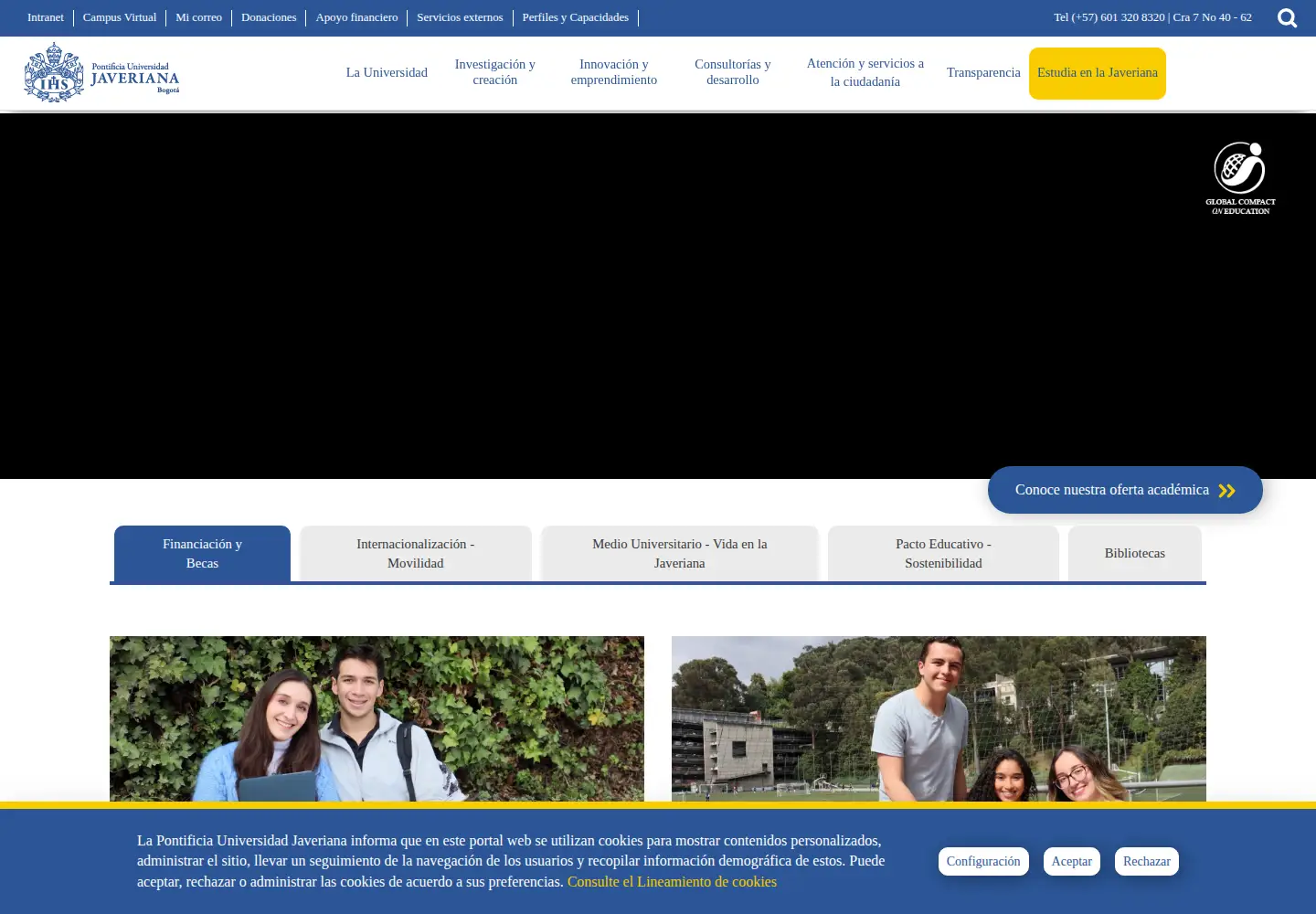 Screenshot of javeriana.edu.co