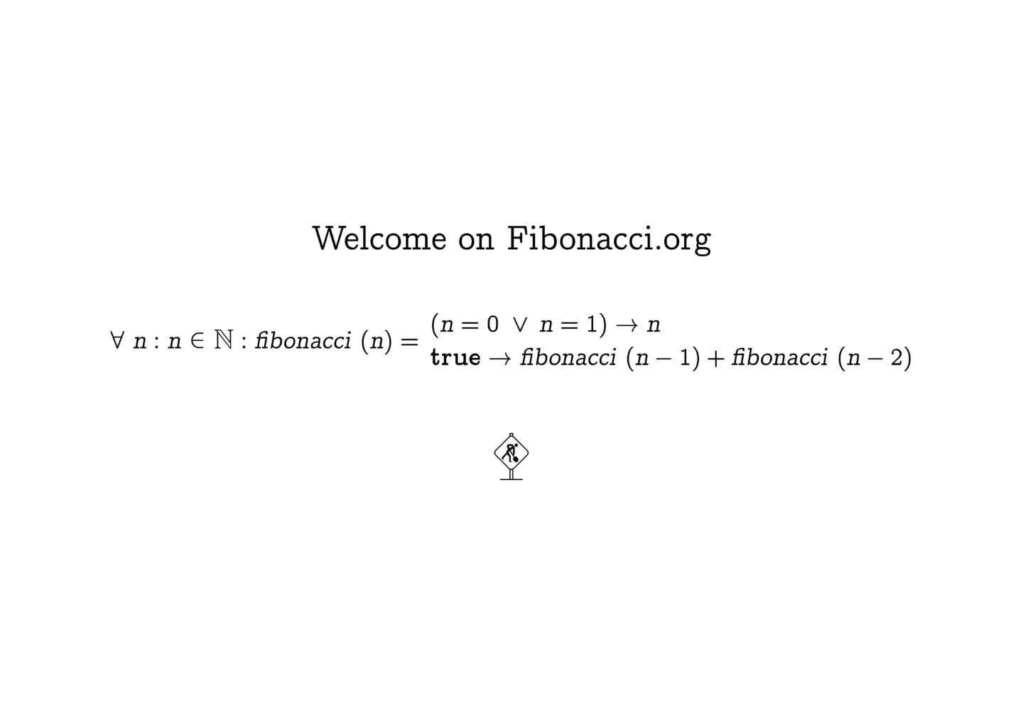 Screenshot of fibonacci.org