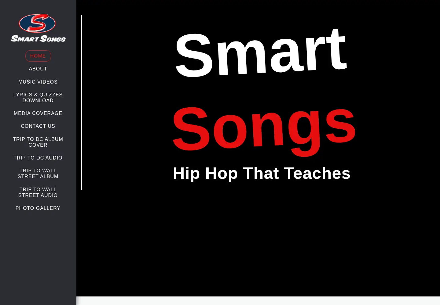 Captured homepage of smartsongs.org in the current scan