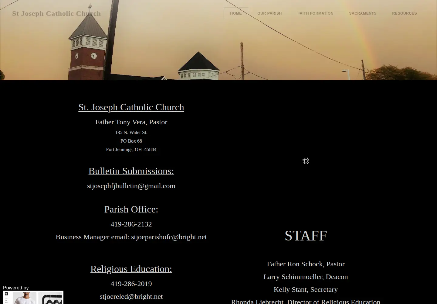 Screenshot of stjosephfortjennings.org