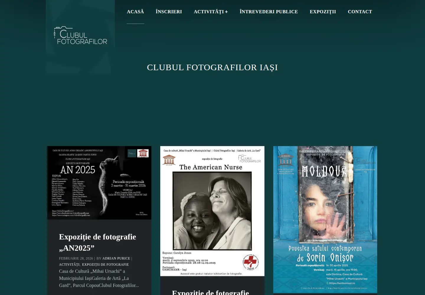 Screenshot of clubulfotografilor.ro