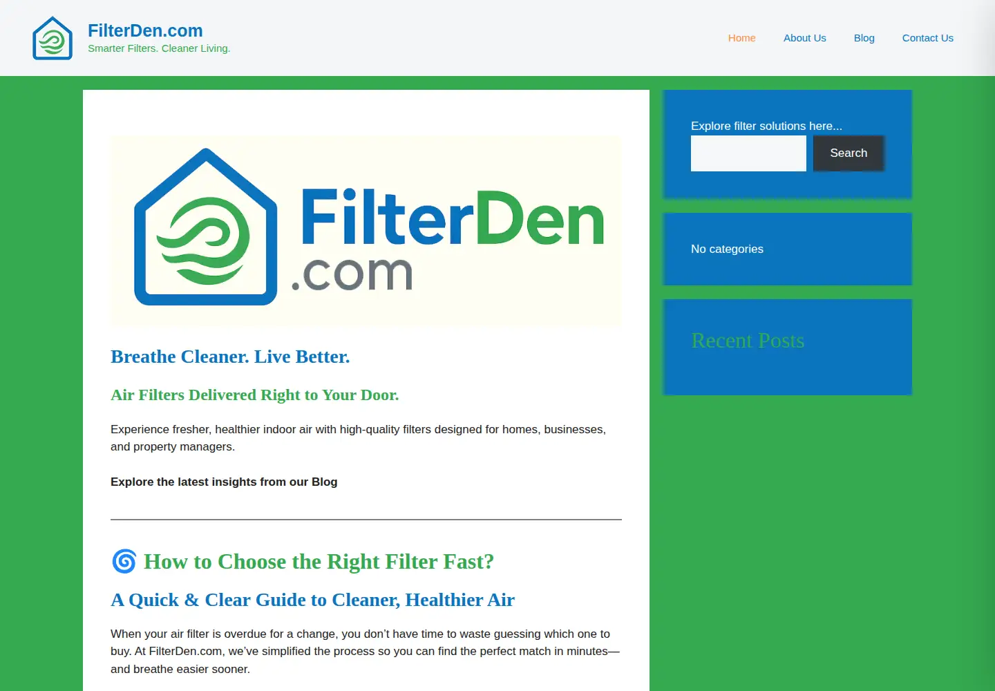 Screenshot of filterden.com