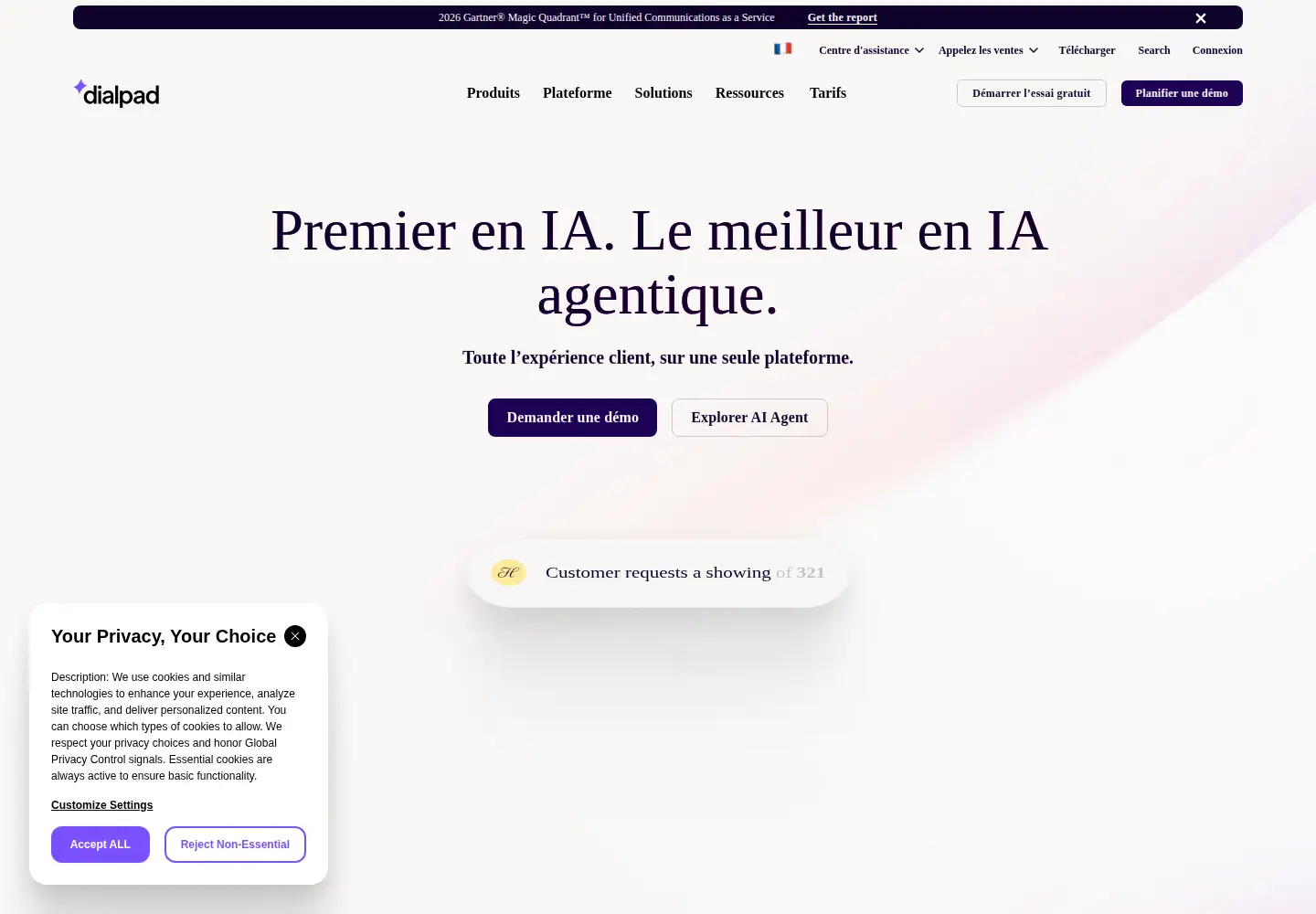 Screenshot of dialpad.com