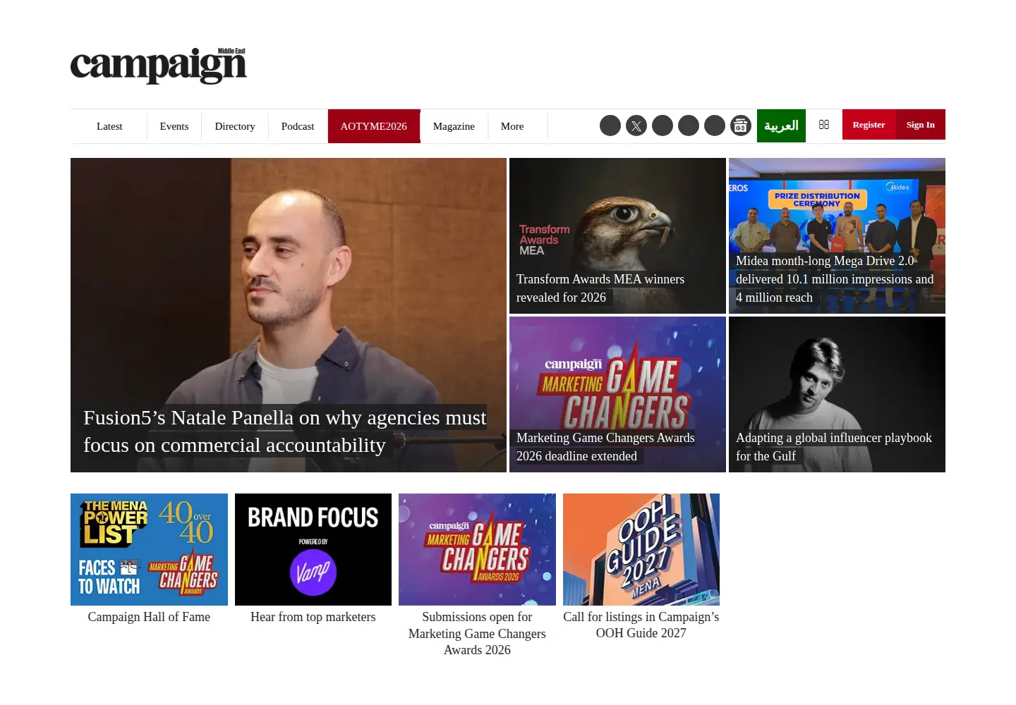 Screenshot of campaignme.com