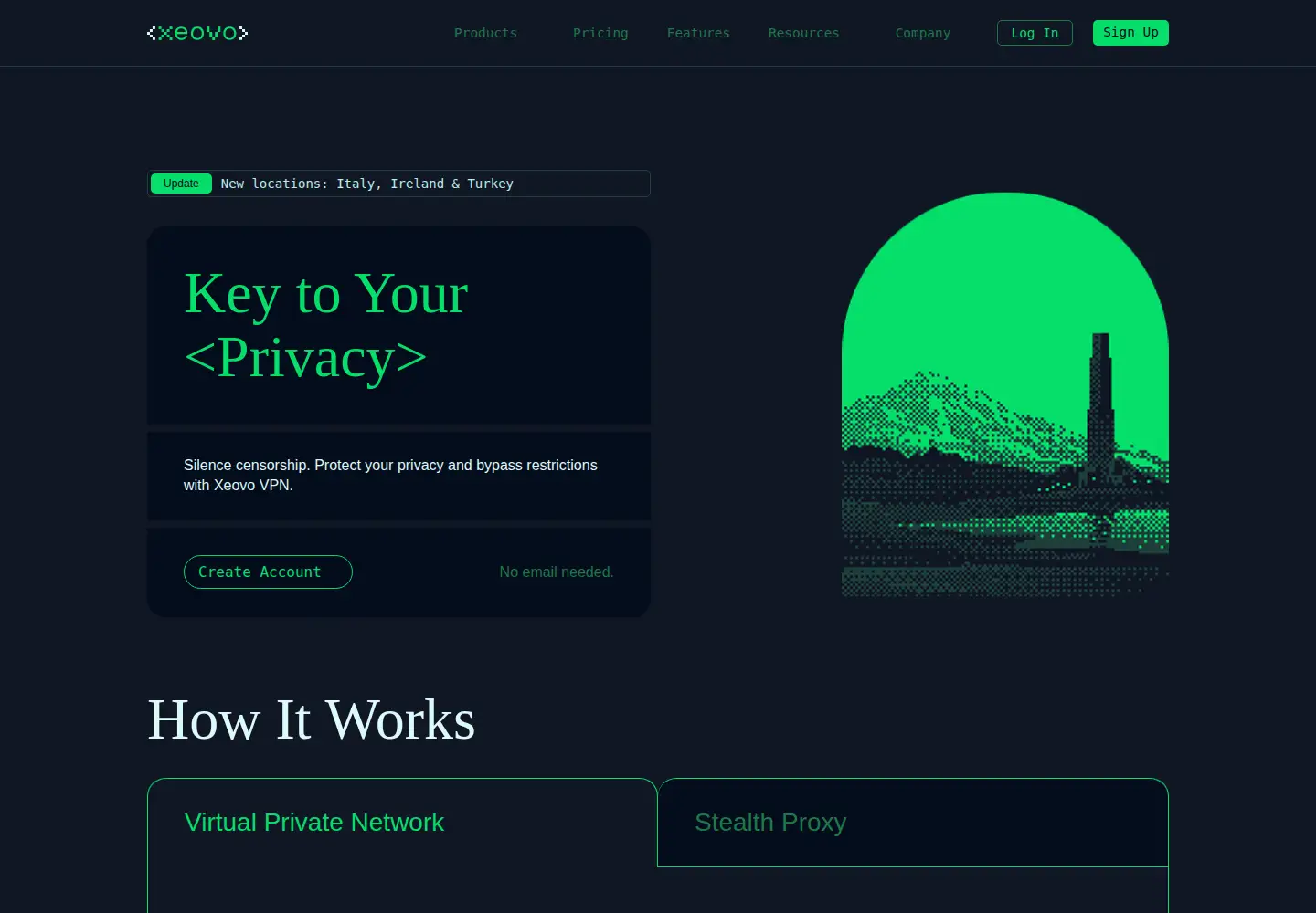Screenshot of xeovo.com