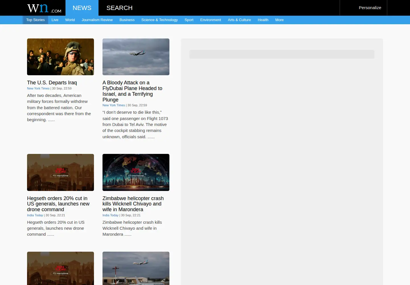 Screenshot of wn.com
