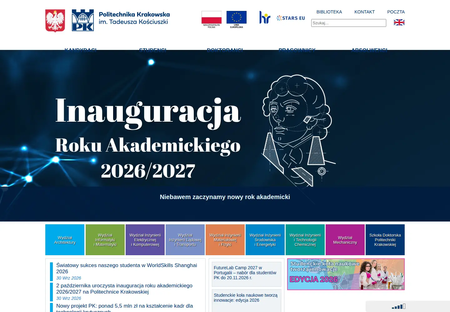 Screenshot of pk.edu.pl