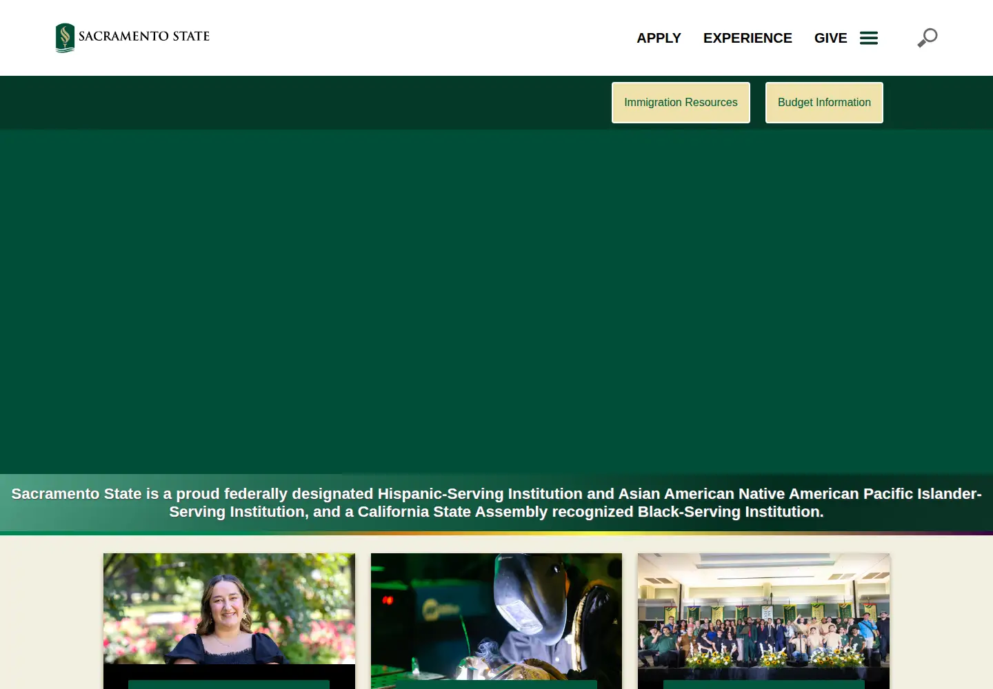 Screenshot of csus.edu