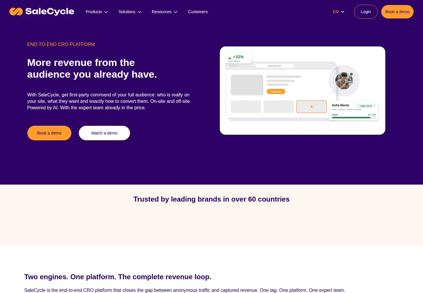 Screenshot of salecycle.com