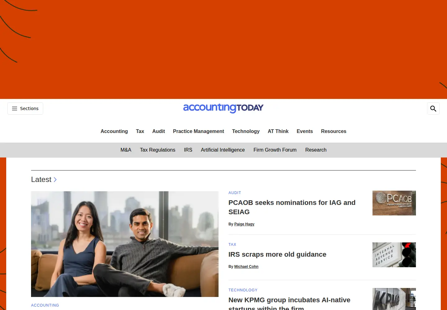 Screenshot of accountingtoday.com