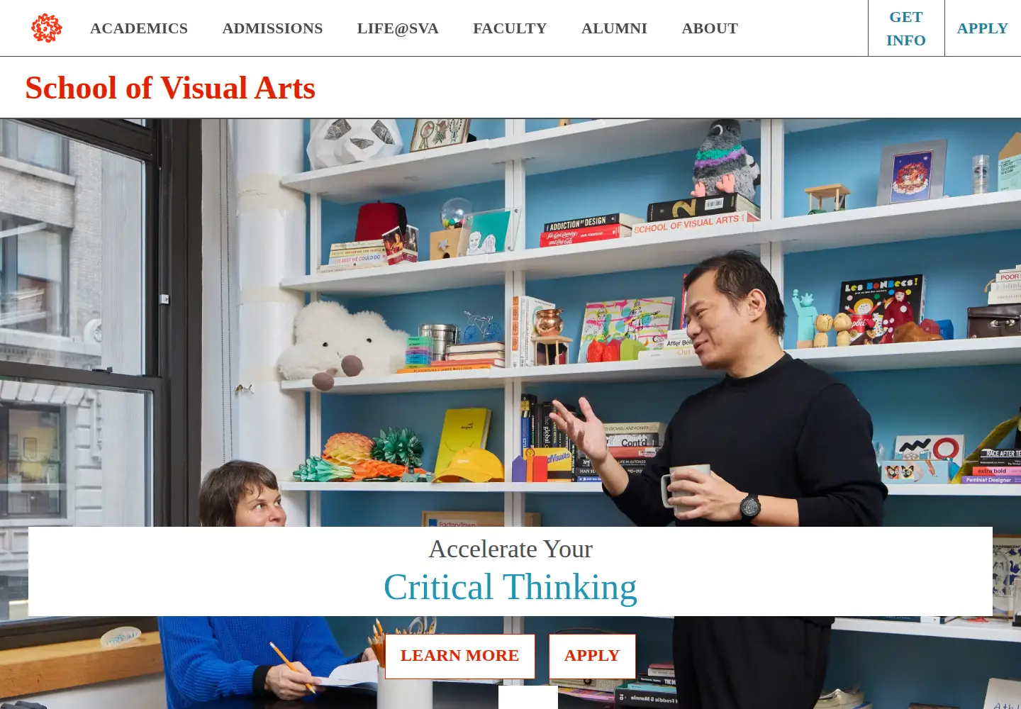 Screenshot of sva.edu