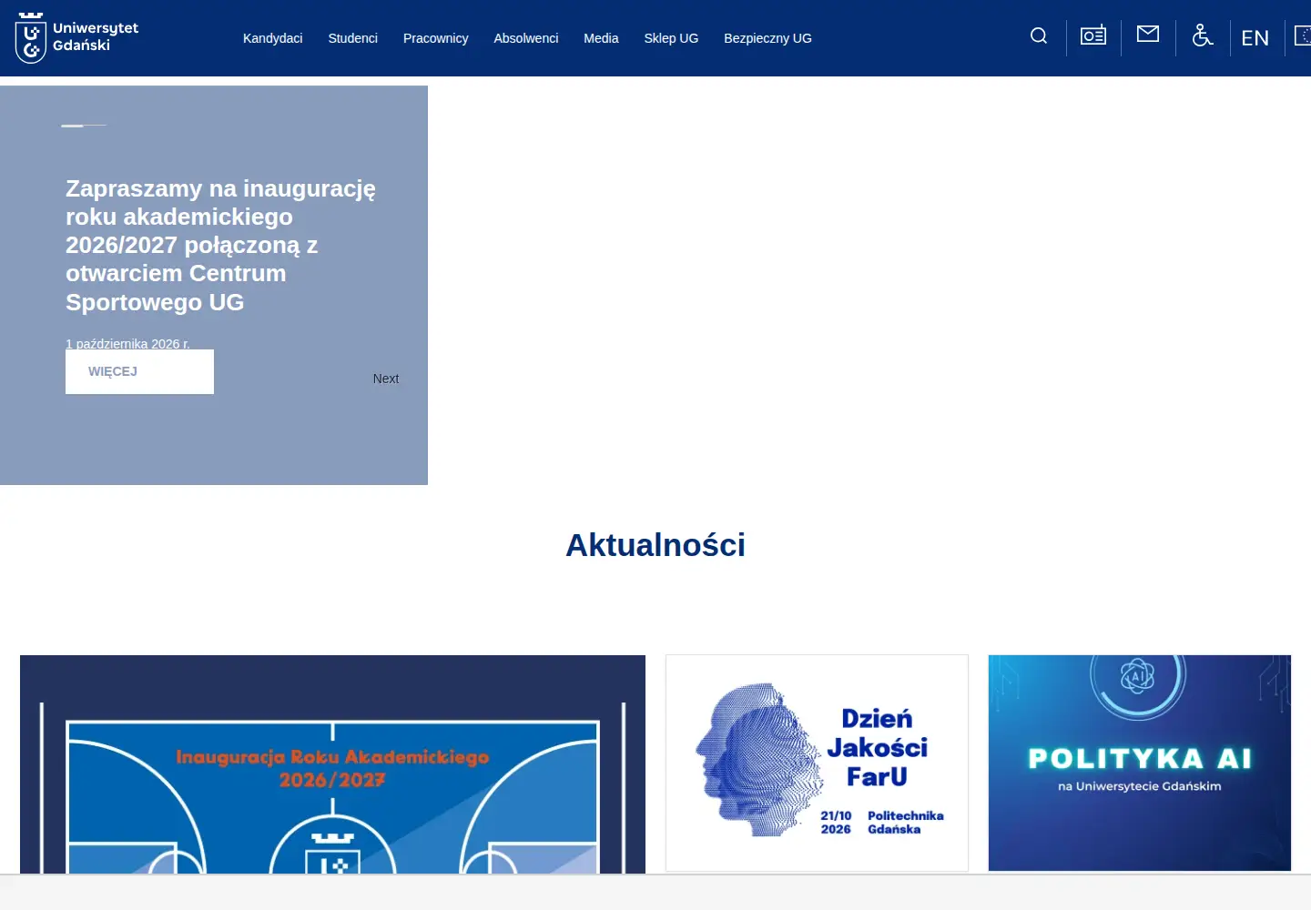 Screenshot of ug.edu.pl