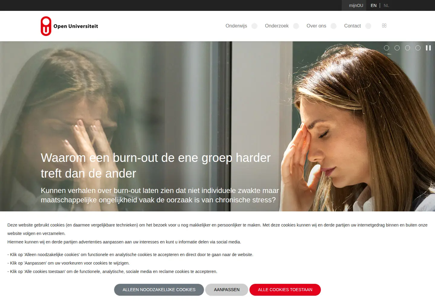 Screenshot of ou.nl