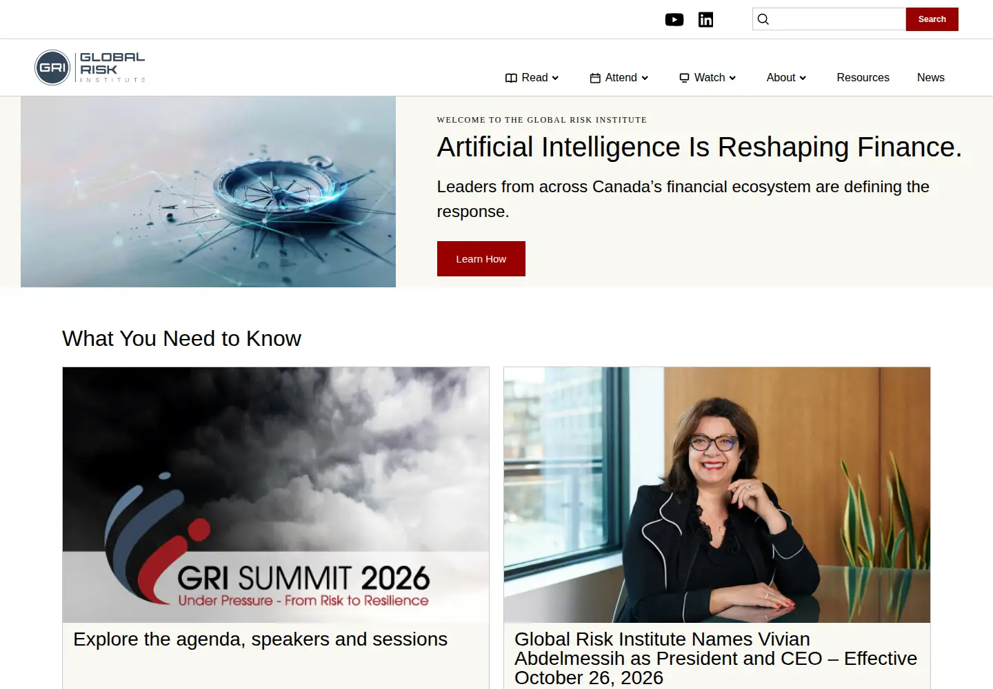 Screenshot of globalriskinstitute.org