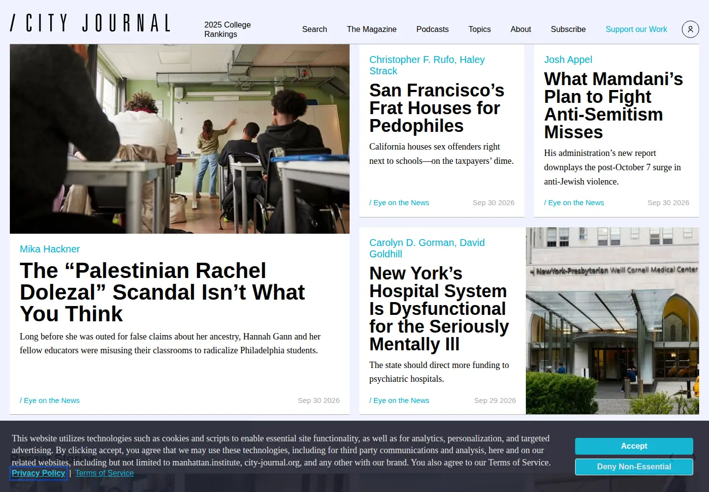 Screenshot of city-journal.org