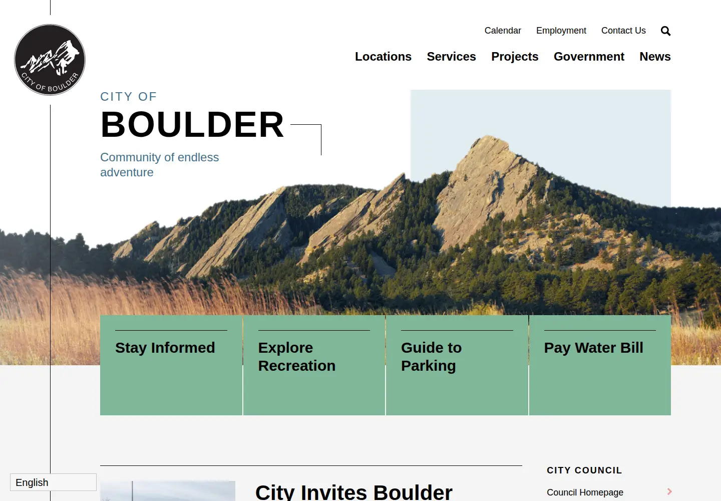 Screenshot of bouldercolorado.gov