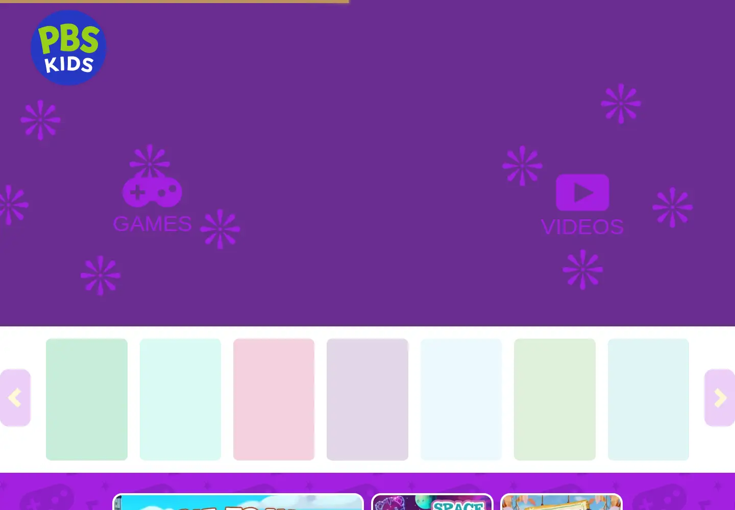 Screenshot of pbskids.org