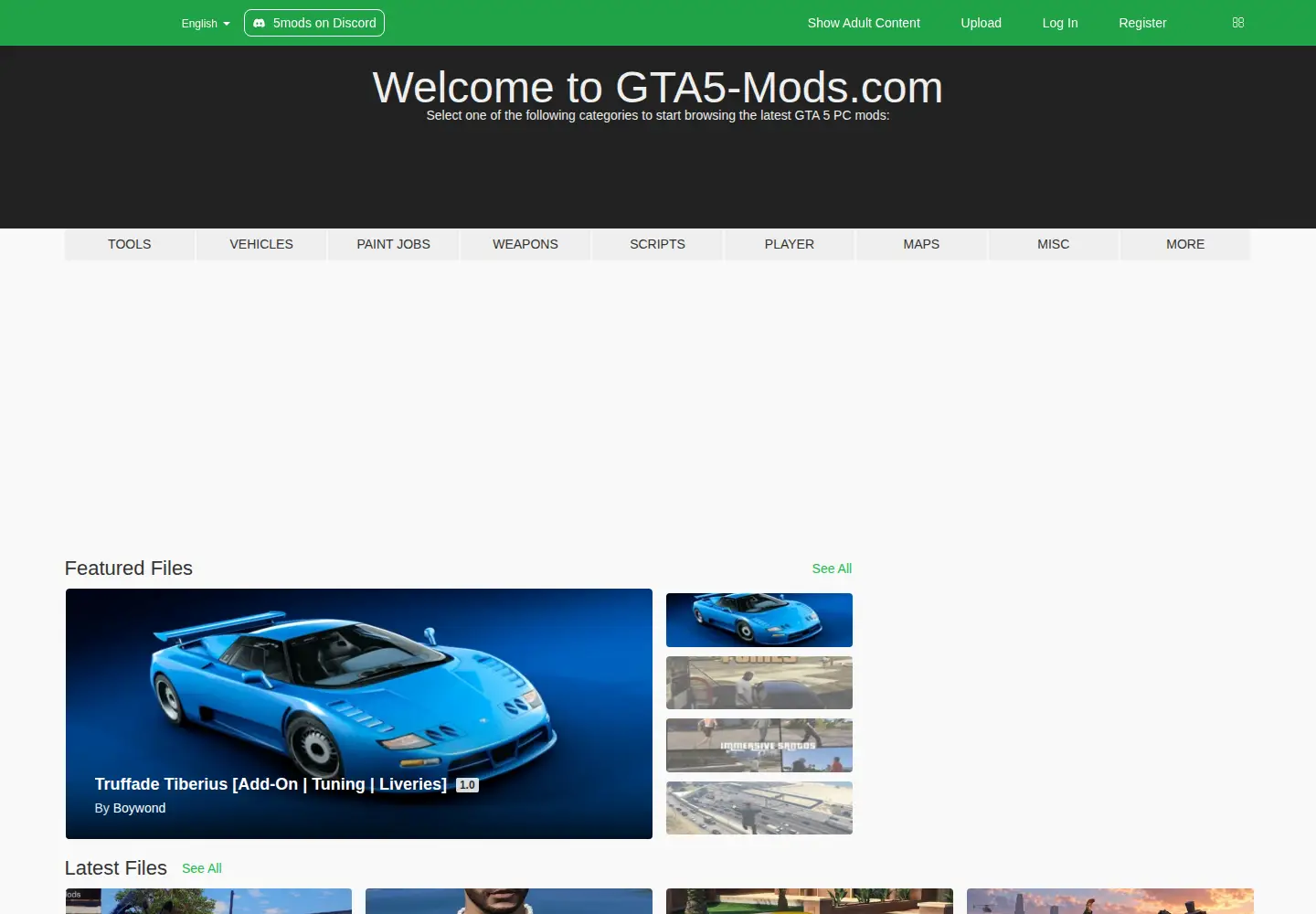 Screenshot of gta5-mods.com