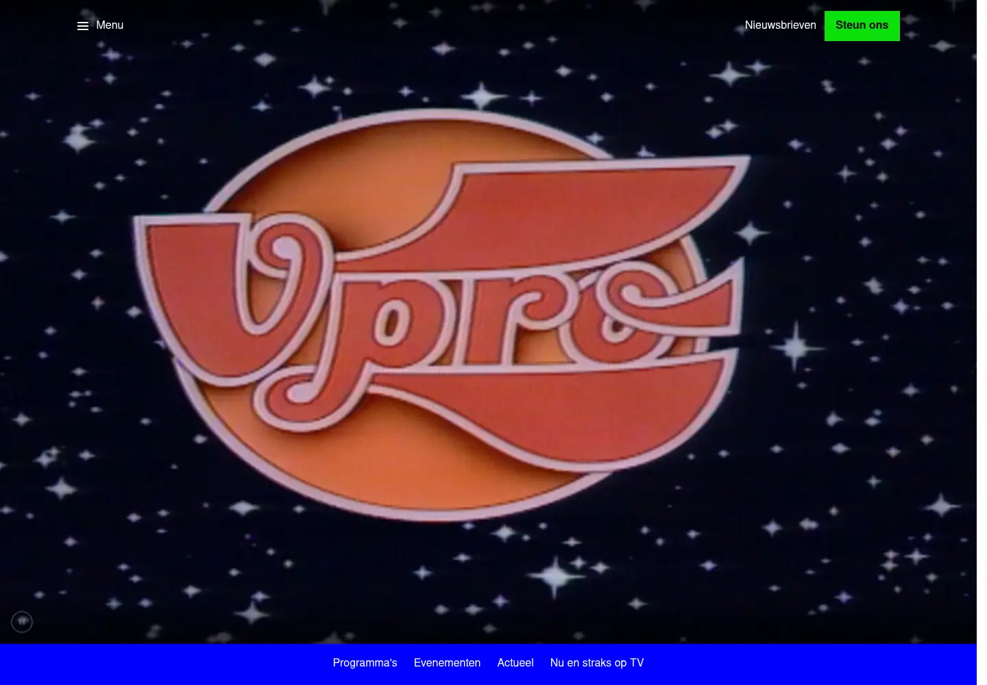 Screenshot of vpro.nl