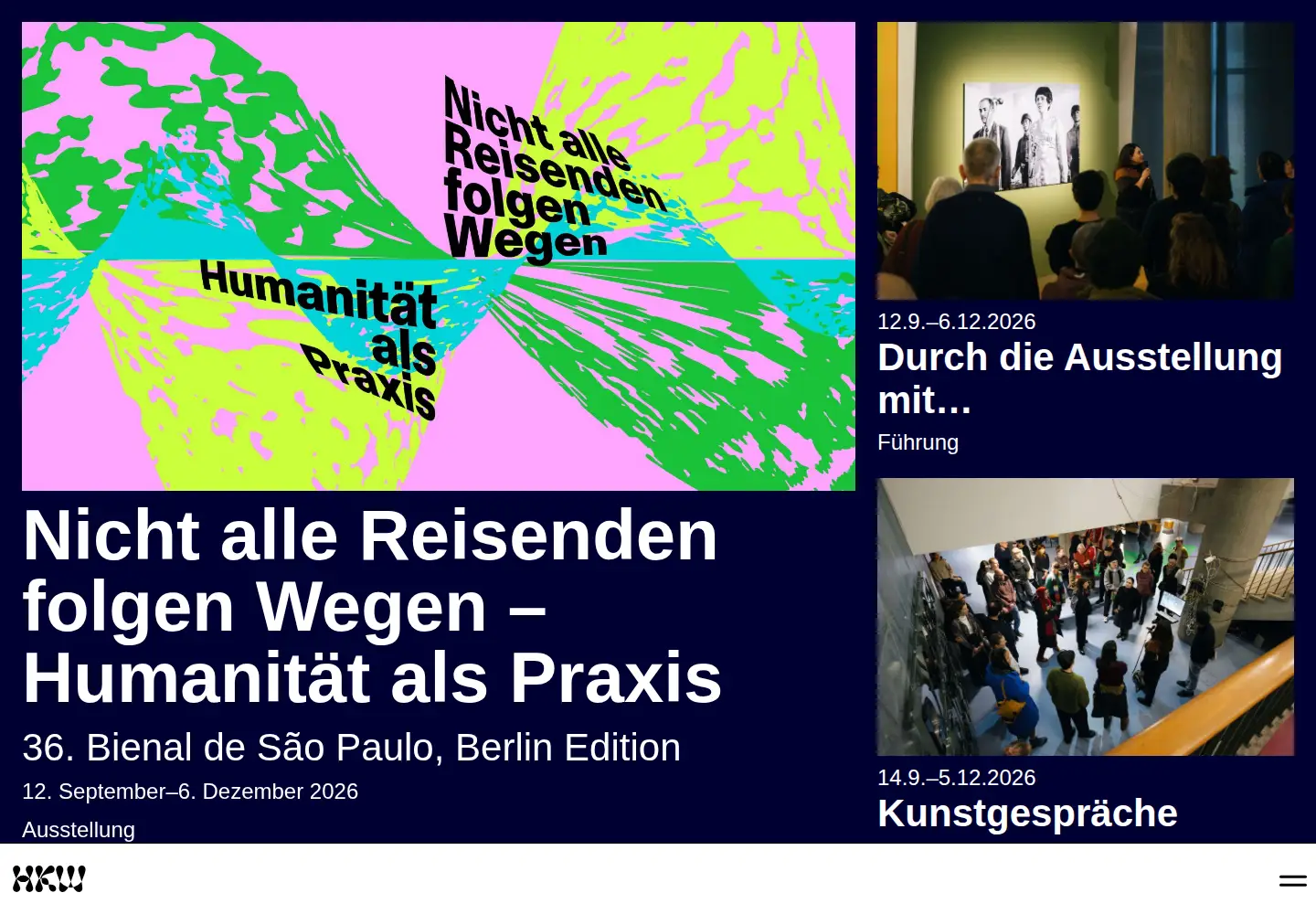 Screenshot of hkw.de