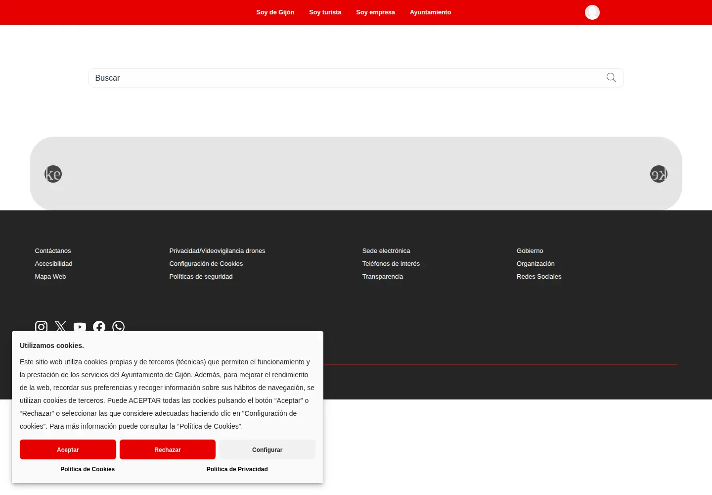 Screenshot of gijon.es