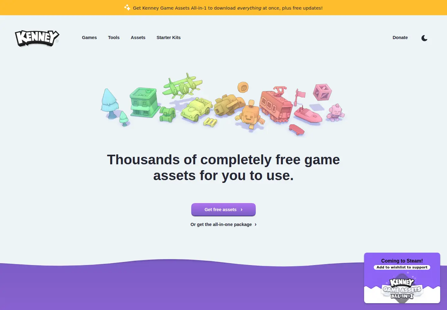 Screenshot of kenney.nl