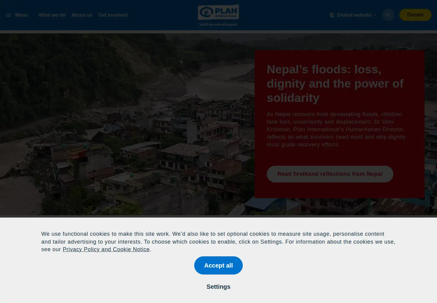 Screenshot of plan-international.org