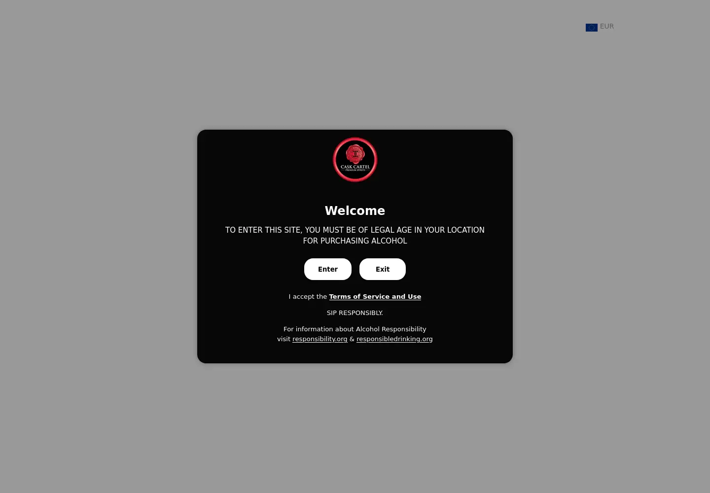 Screenshot of caskcartel.com