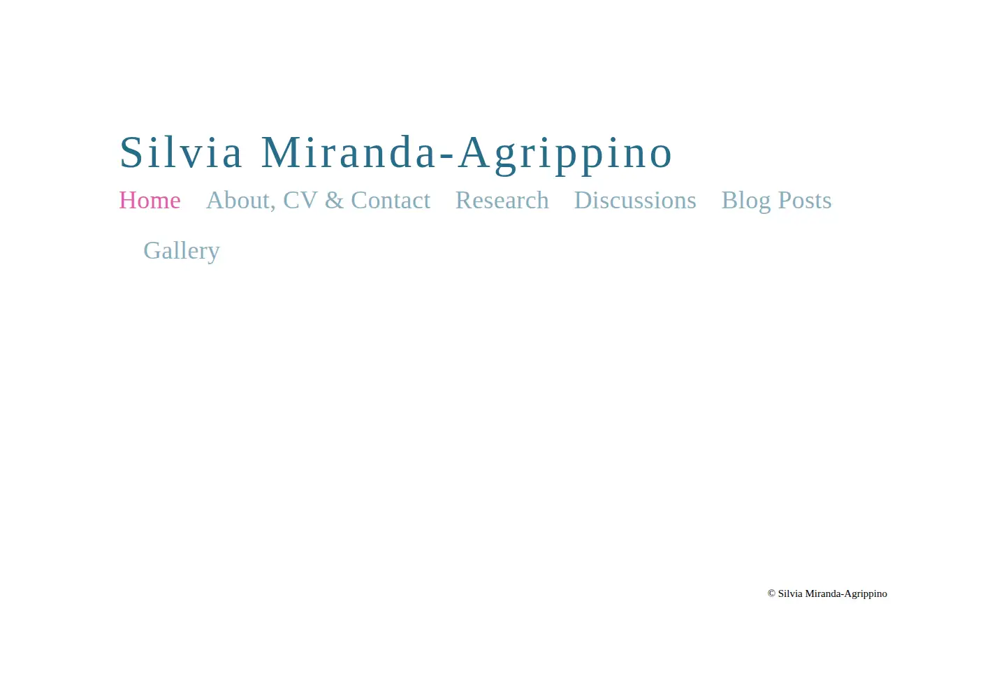Screenshot of silviamirandaagrippino.com