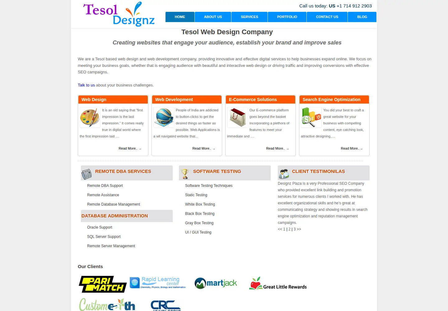 Captured homepage of tesol-taiwan.org in the current scan