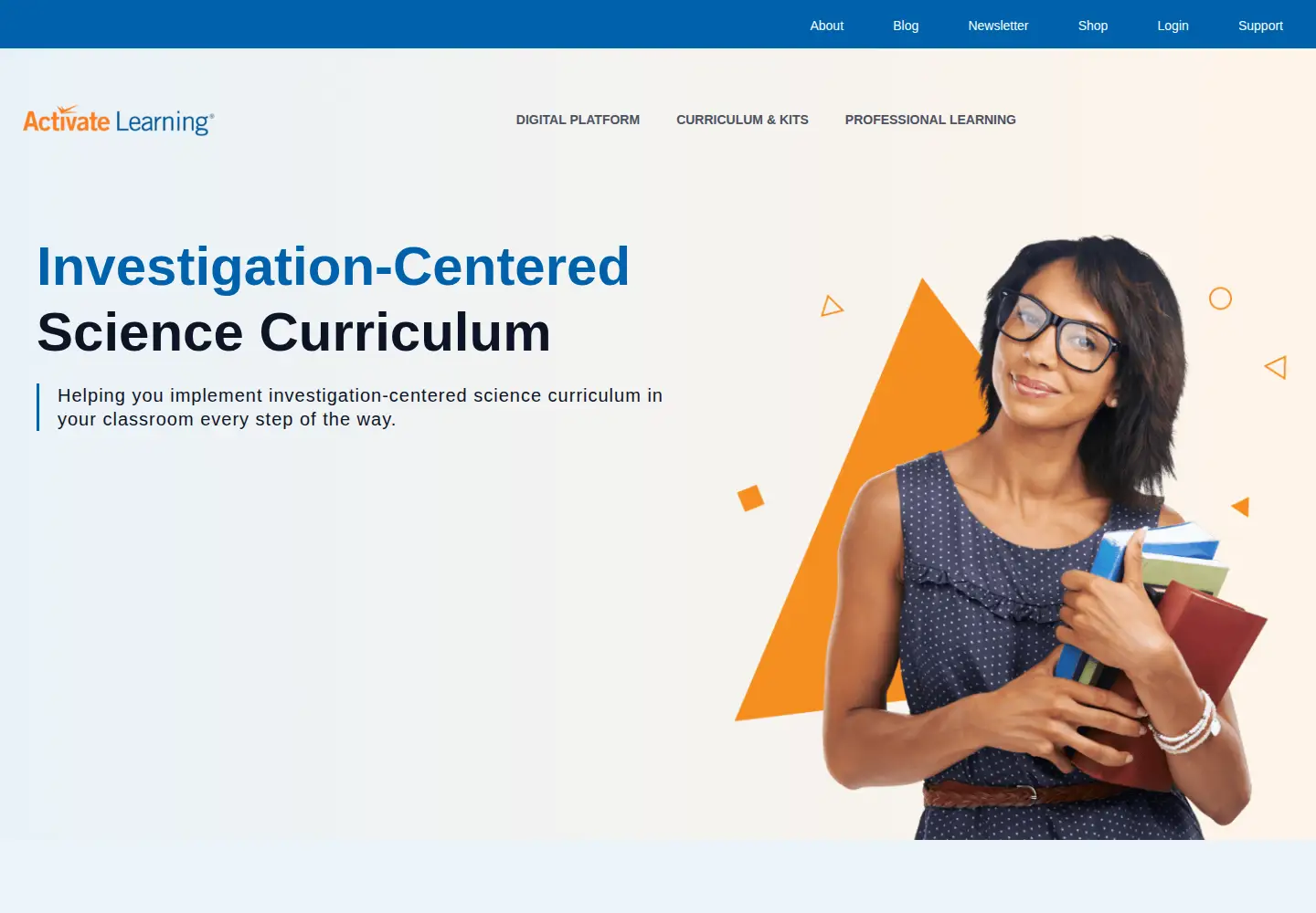 Screenshot of activatelearning.com
