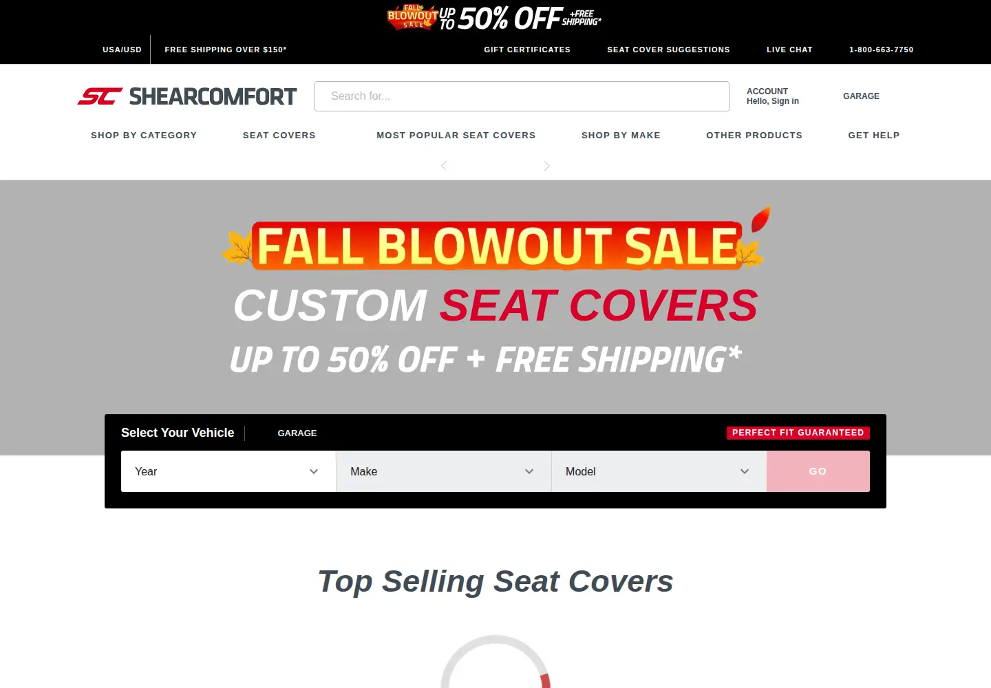 Screenshot of shearcomfort.com