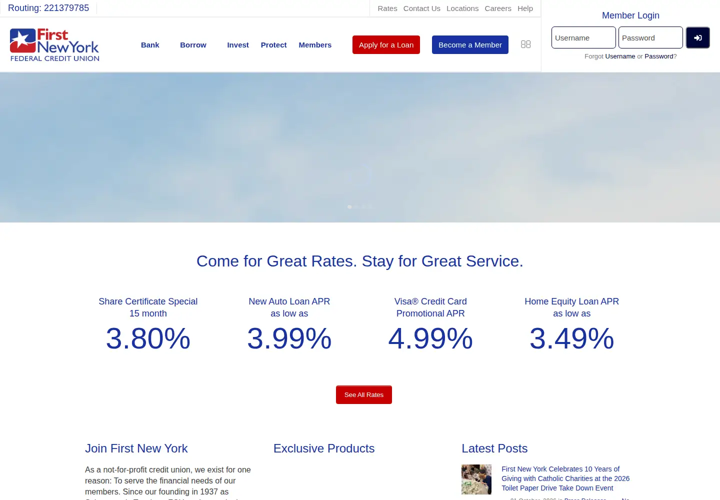 Screenshot of firstnewyork.org