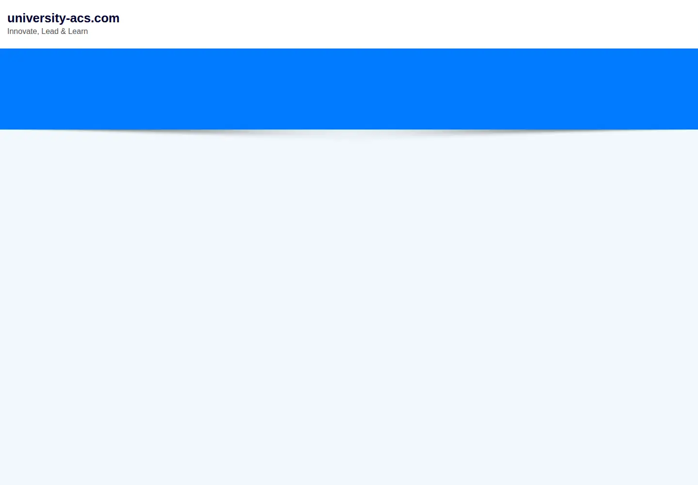 Screenshot of university-acs.com