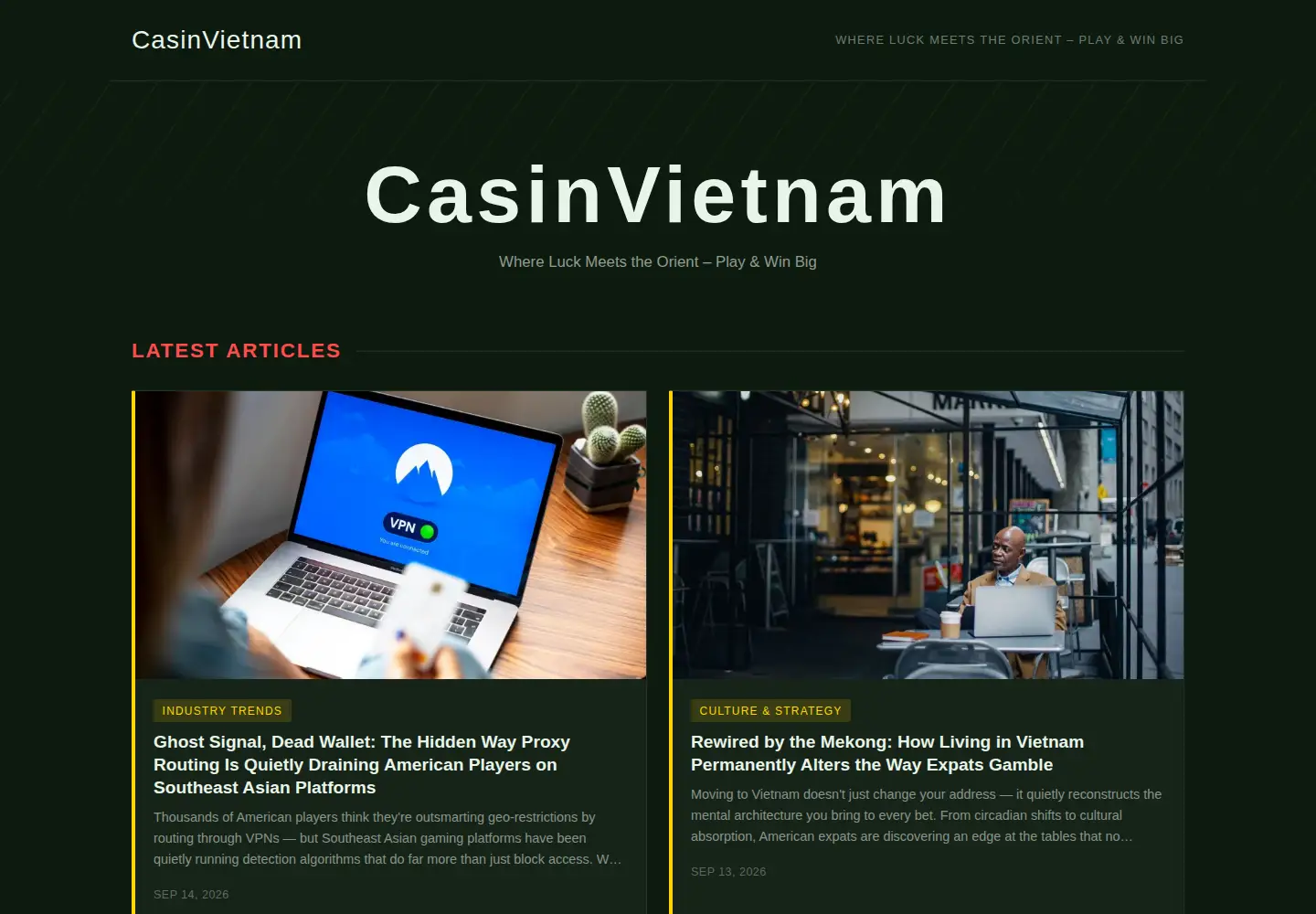 Screenshot of casinvietnam.shop