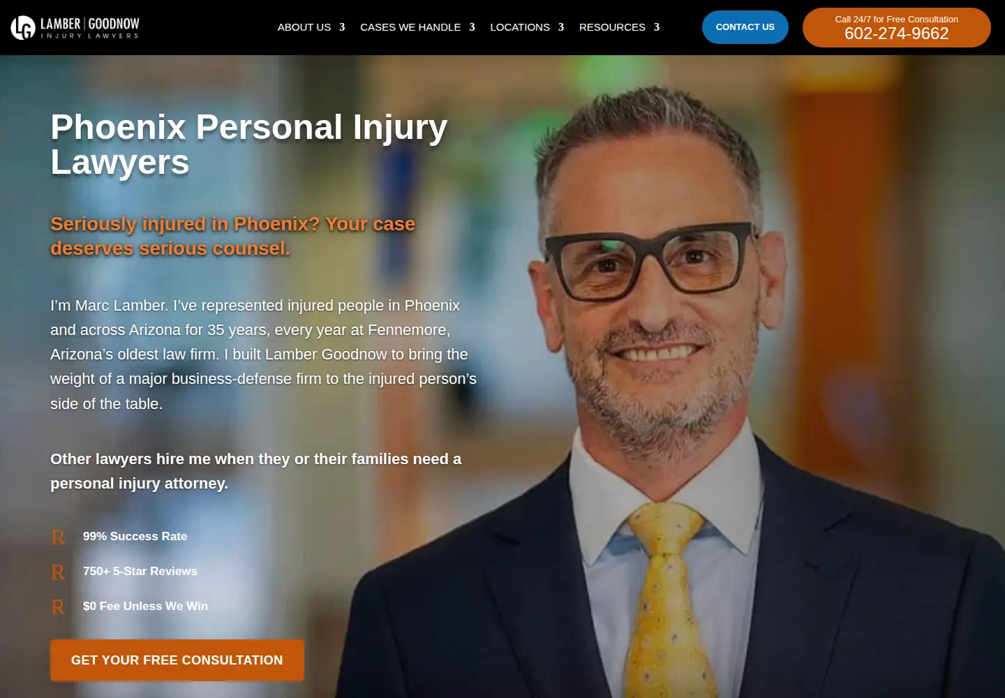 Screenshot of lambergoodnow.com