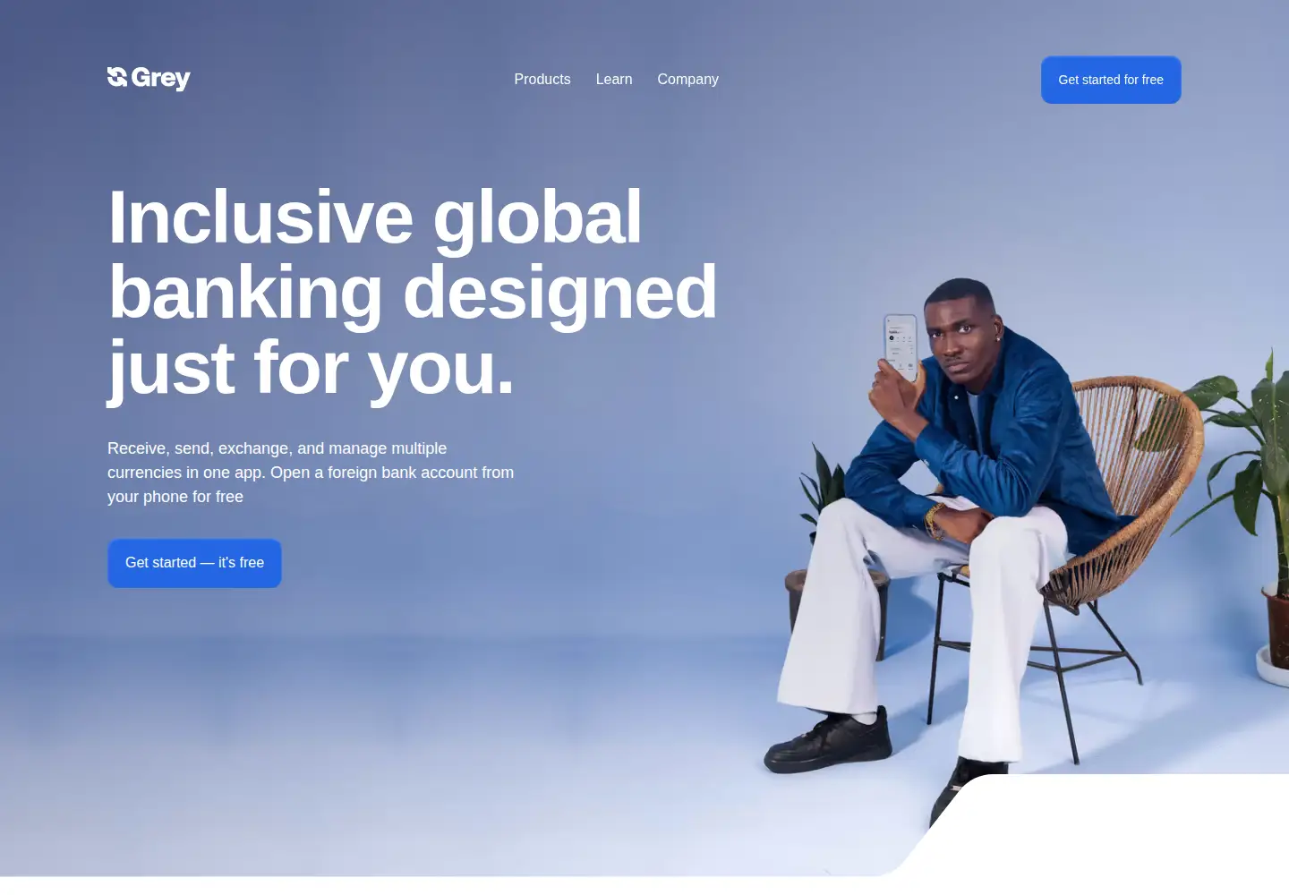 Captured homepage of grey.co in the current scan
