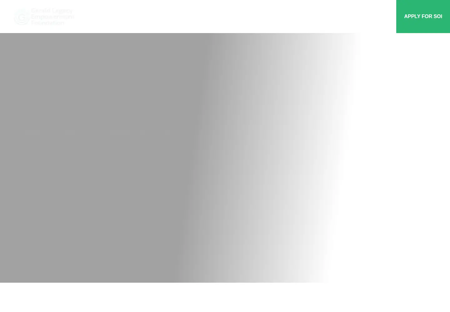 Captured homepage of glefoundation.org in the current scan