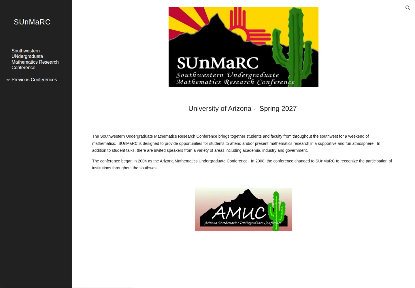 Captured homepage of sunmarc.org in the current scan