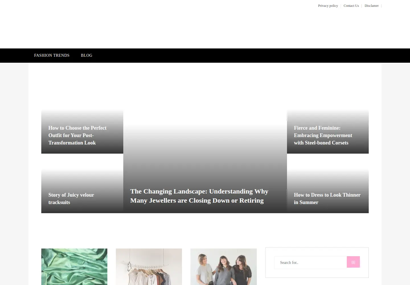 Captured homepage of growablegowns.com in the current scan