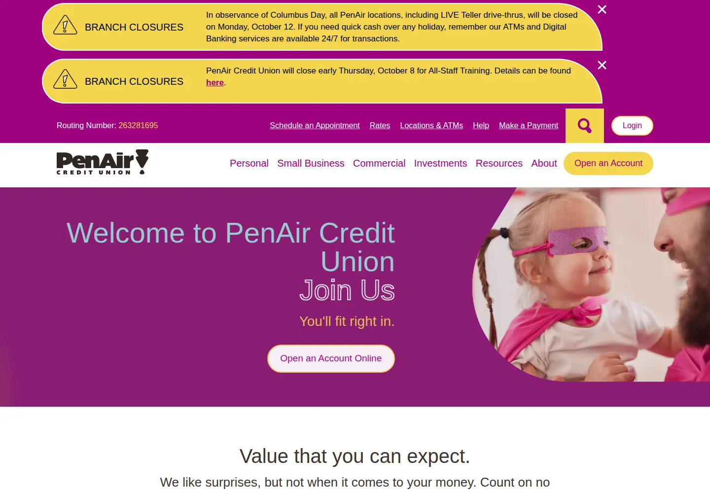 Screenshot of penair.org
