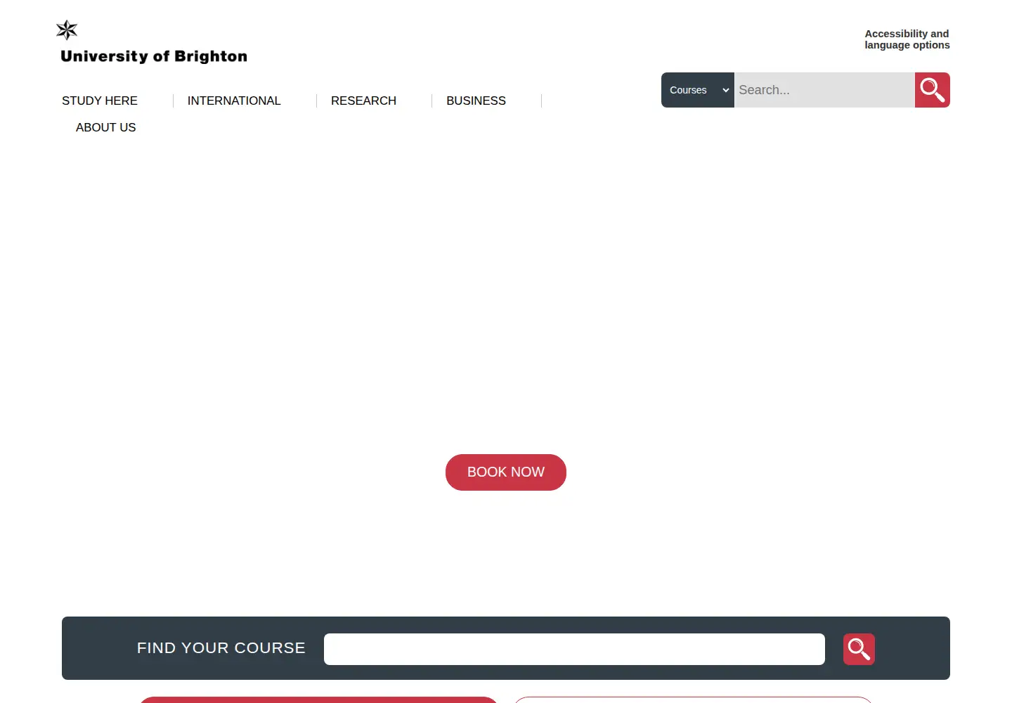 Screenshot of brighton.ac.uk